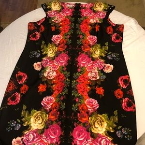 London Style Collection Floral scuba sheath dress